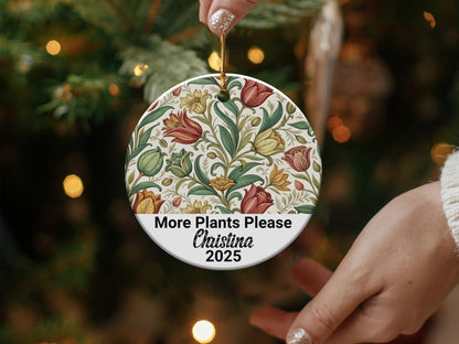 Personalized More Plants Please 2025 Ornament product