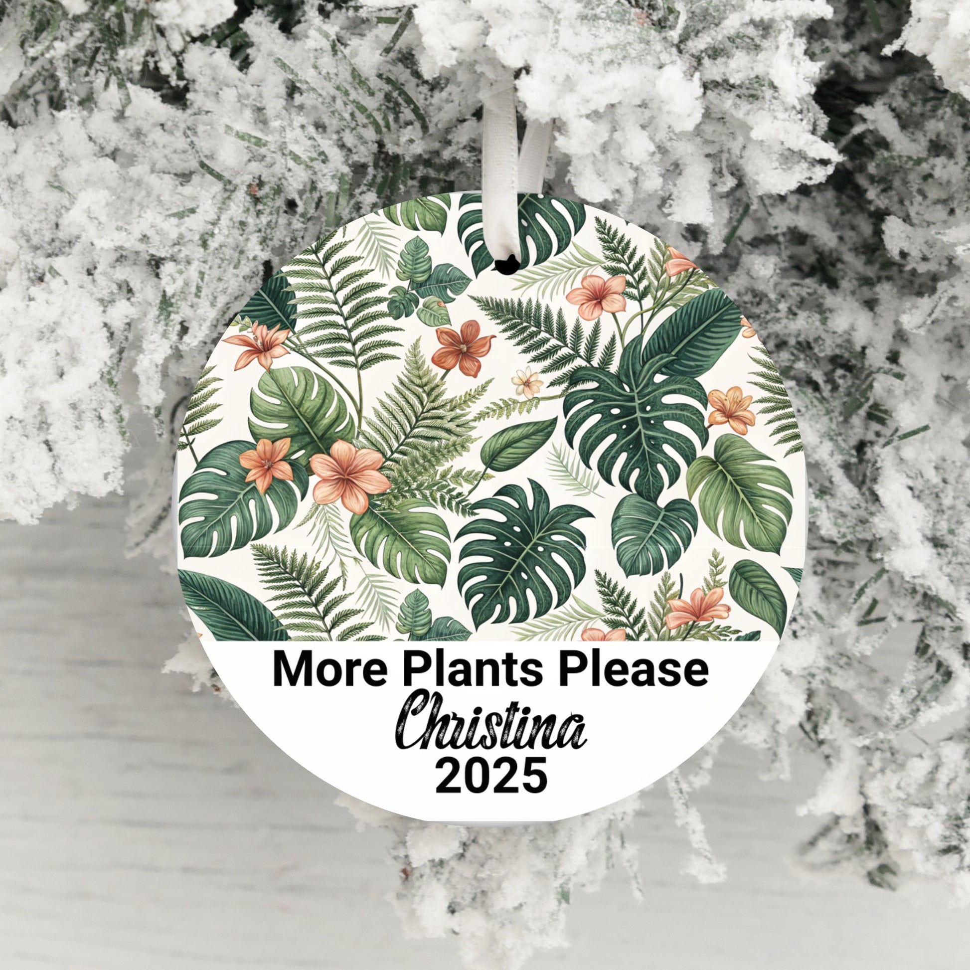 More Plants Please Personalized Ornament product