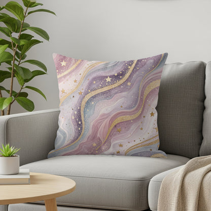 Colorful Starry Night Decorative Throw Pillow