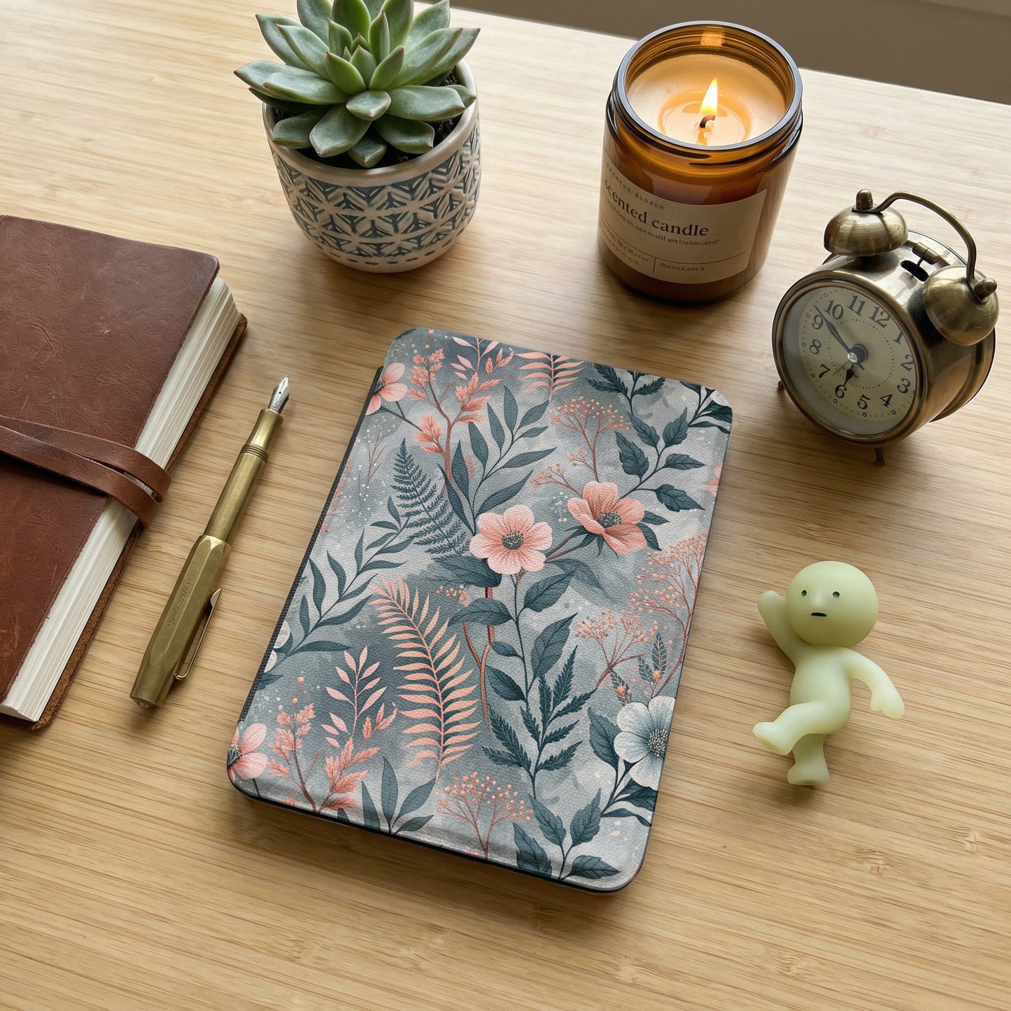 Elegant Nature-Themed Floral Design Notebook Cover
