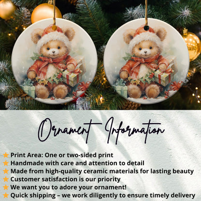 Cute Bear Christmas Ornament Ideal for Holiday Decor product