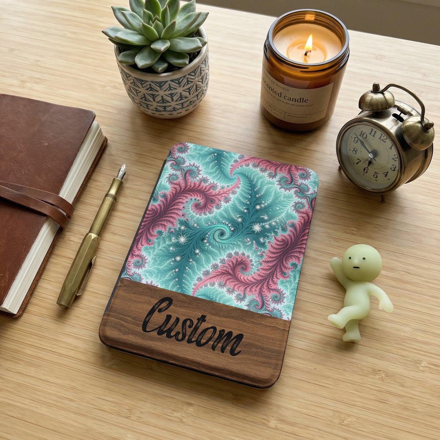 Custom Artistic Swirl Design Personalized Notebook