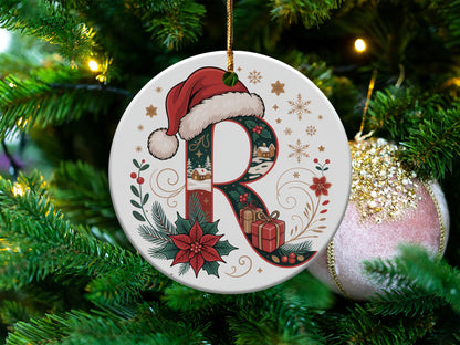 Festive Christmas Ornament with Letter R product