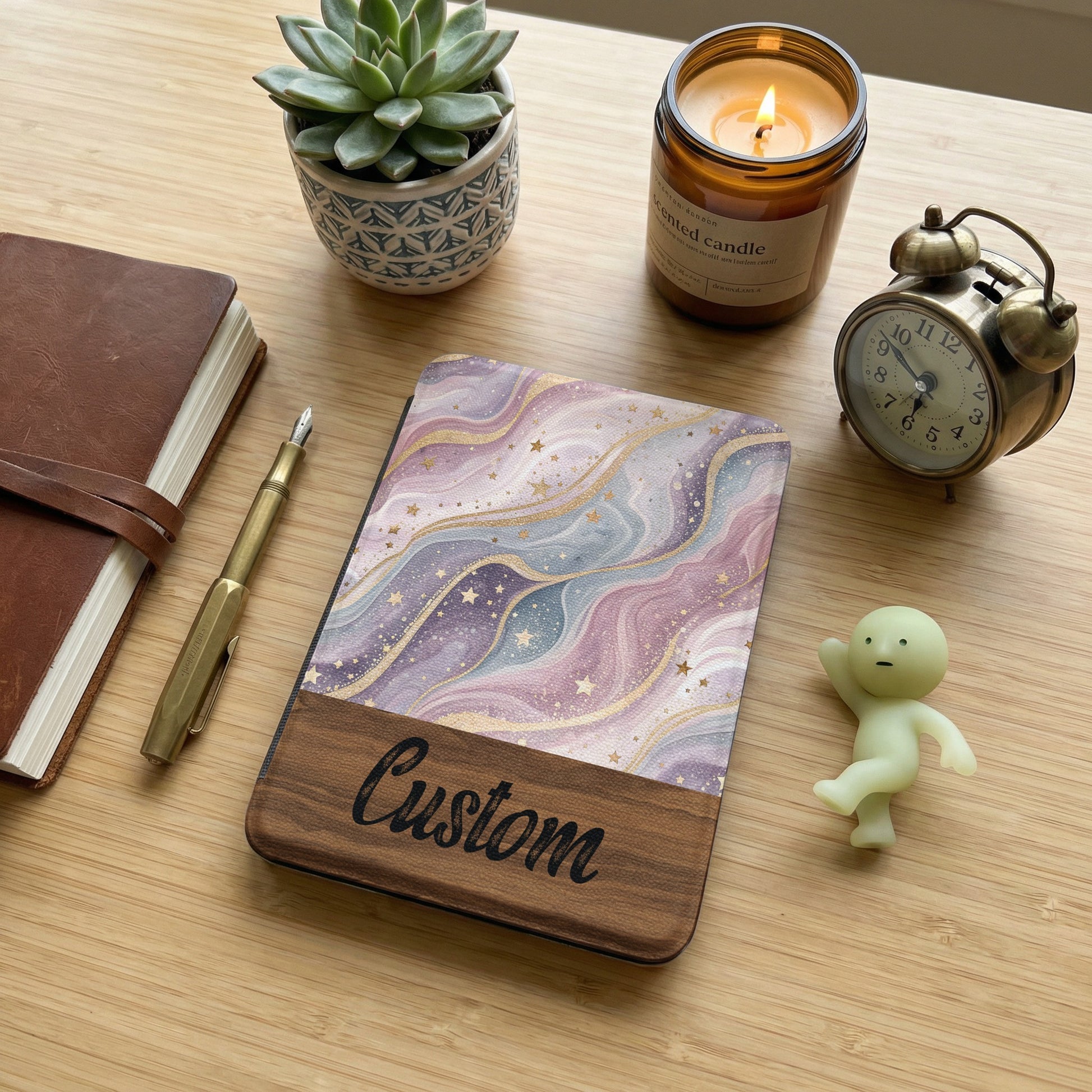 Custom Galaxy Stars Design Notebook Planner