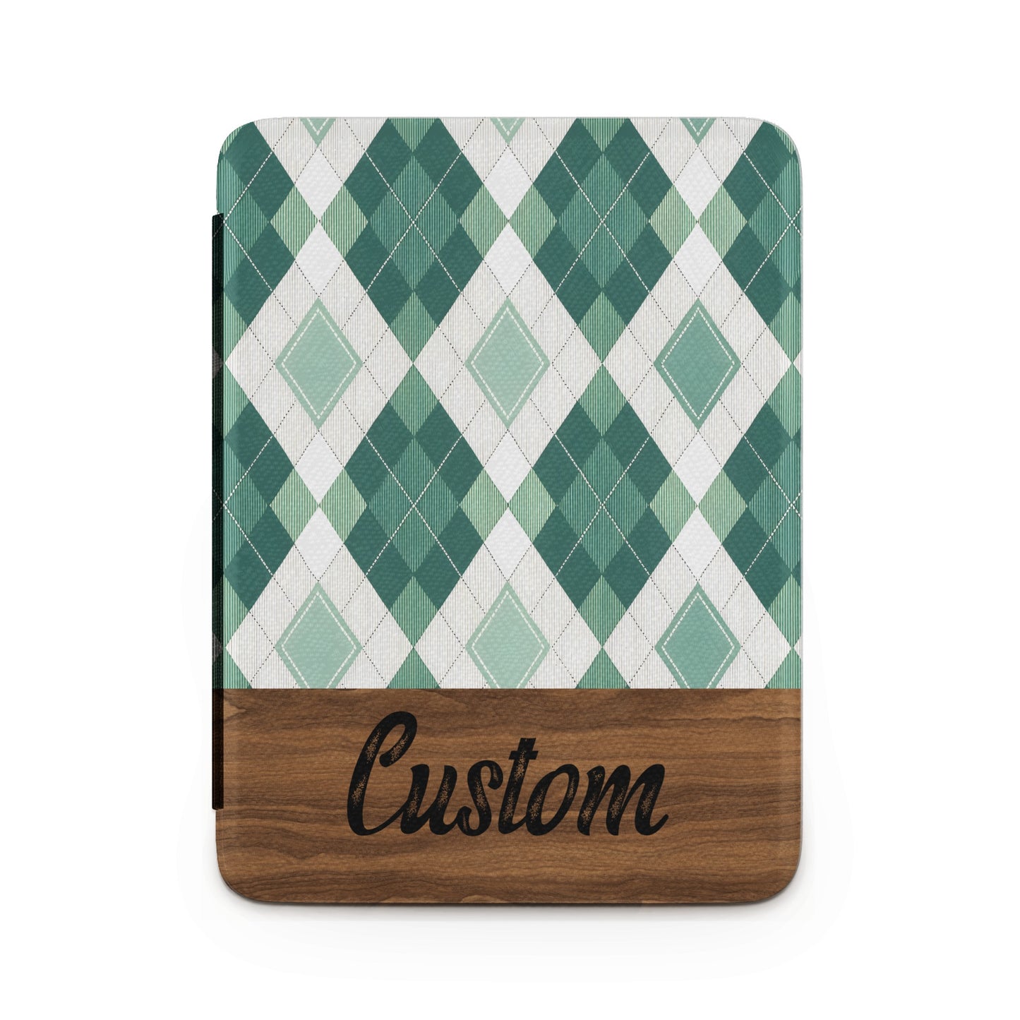 Custom Argyle Patterned Tablet Cover with Stylish Design
