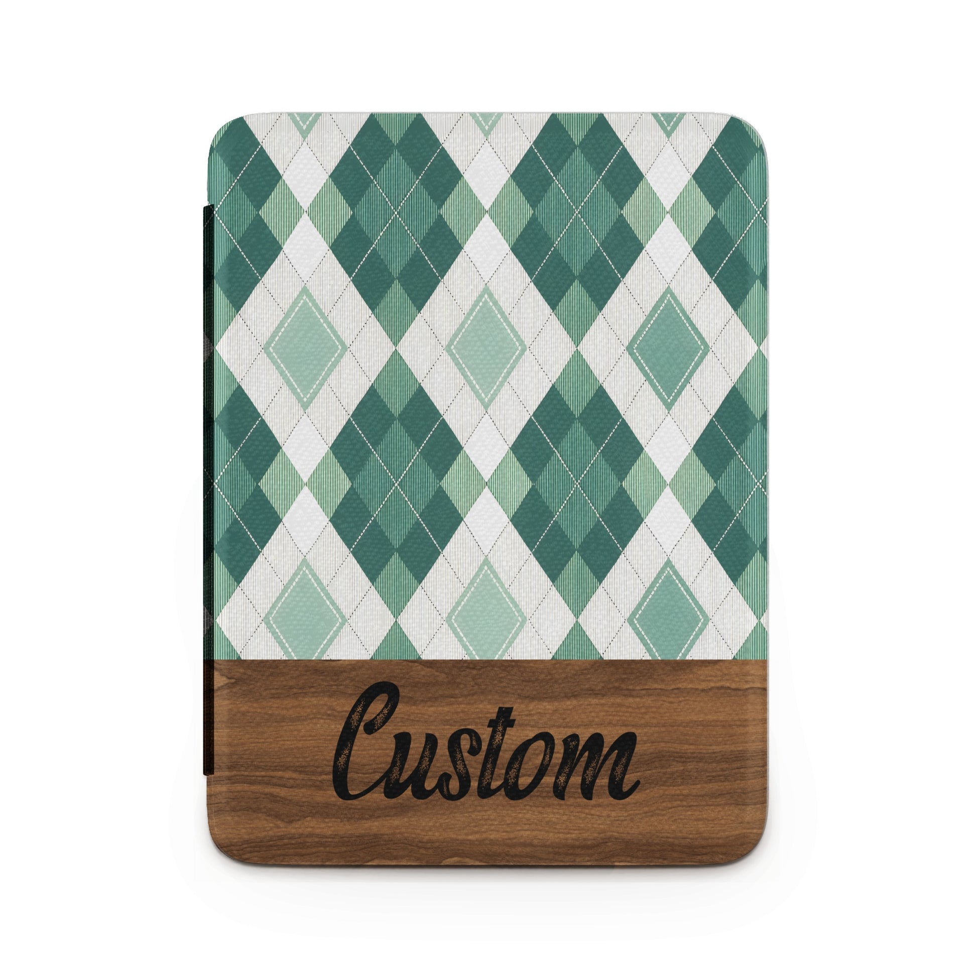 Custom Argyle Patterned Tablet Cover with Stylish Design