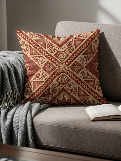 Geometric Tribal Patterned Decorative Pillow Product