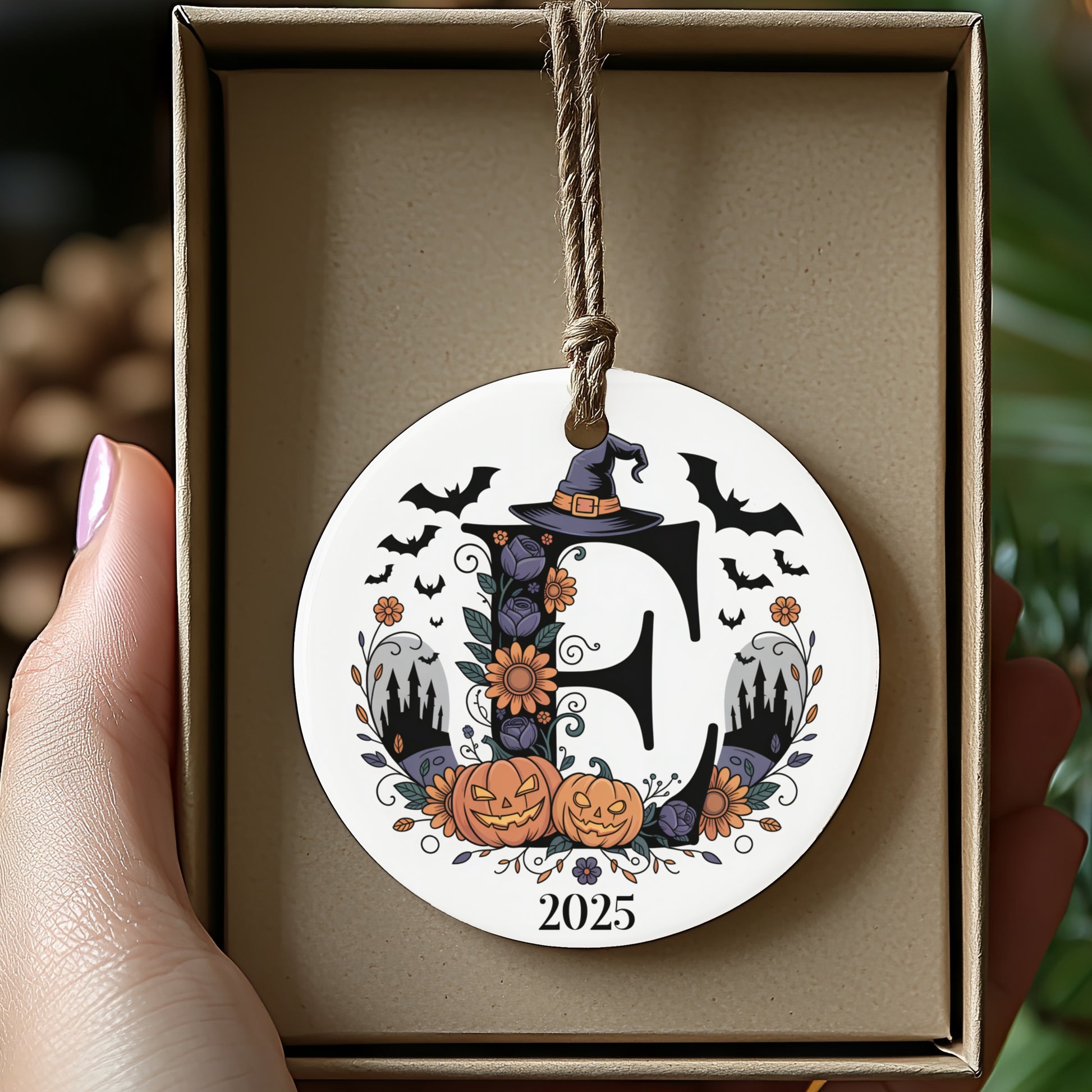 Halloween 2025 Personalized Monogram Ornament product