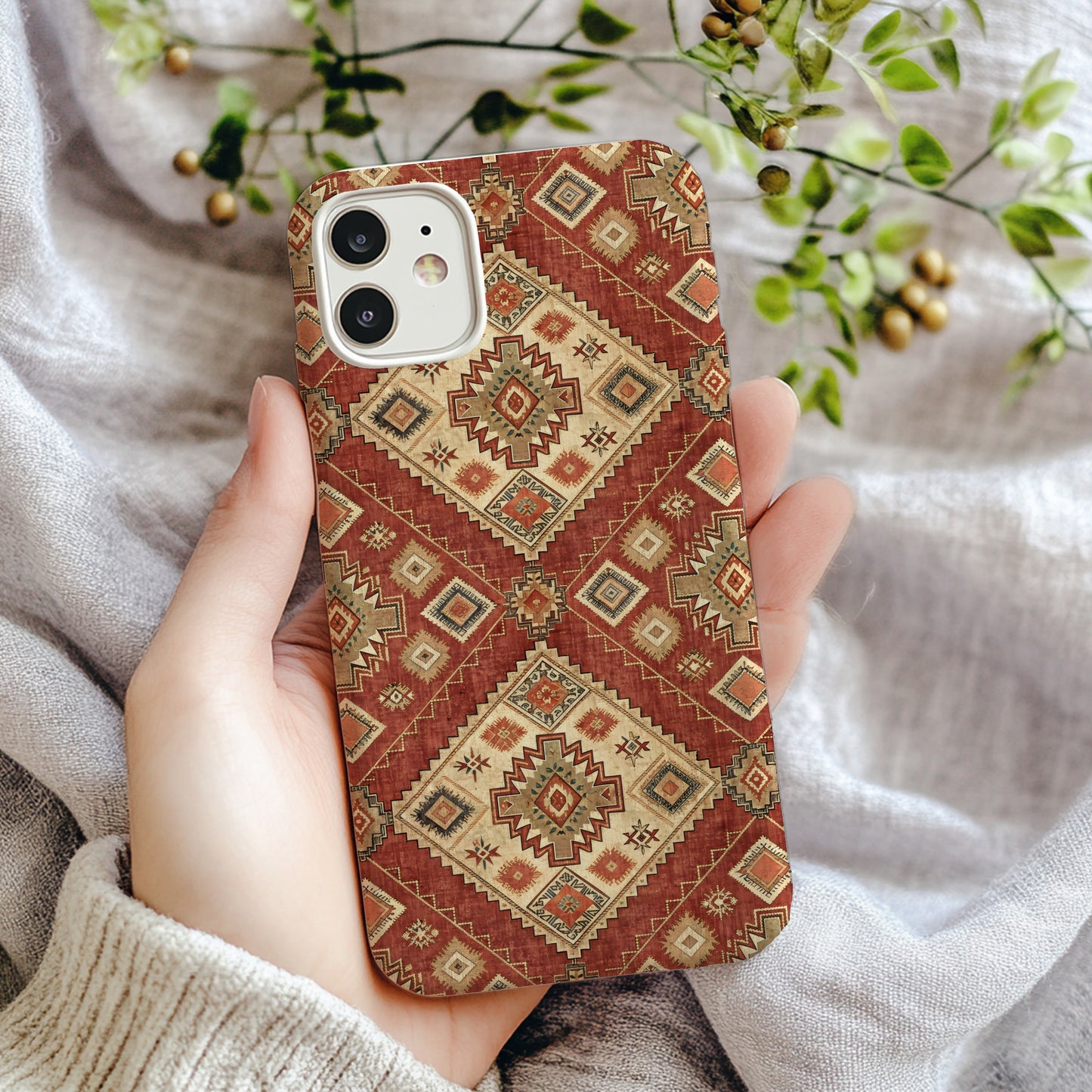 Geometric Rustic Pattern iPhone Case Aztec Design Cover