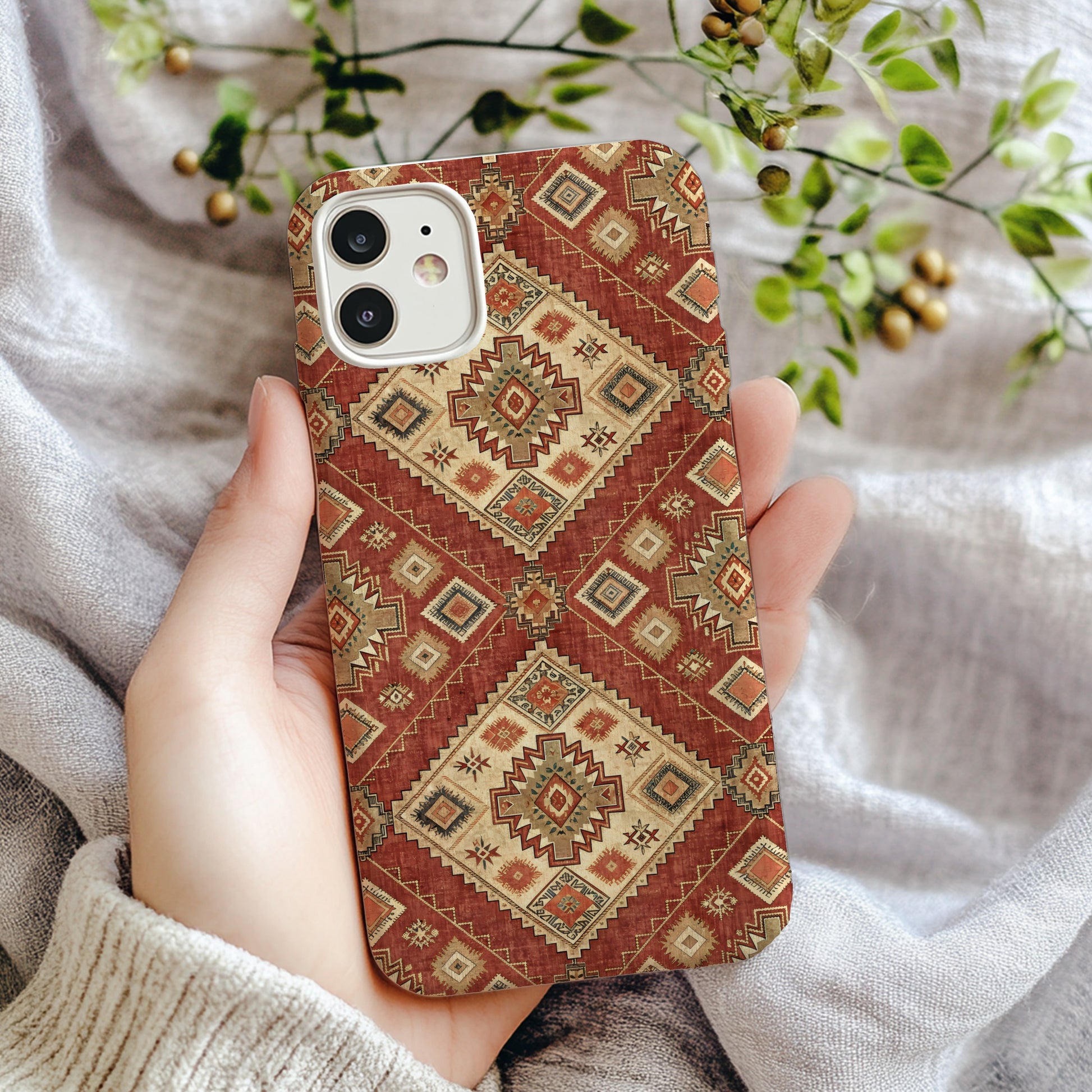 Geometric Rustic Pattern iPhone Case Aztec Design Cover