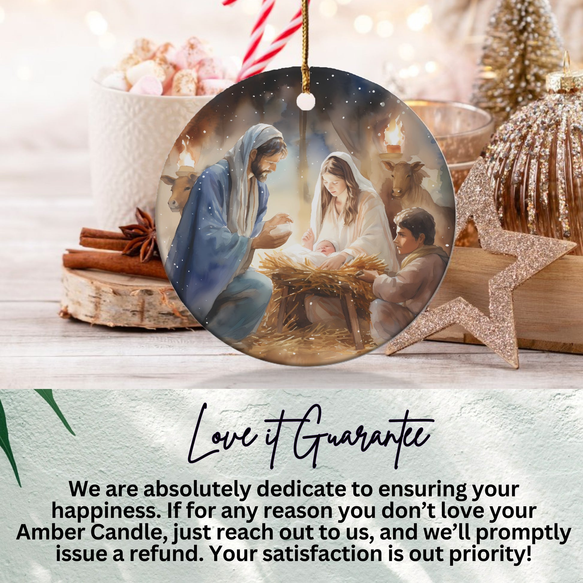 Nativity Scene Christmas Ornament spiritual product