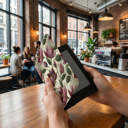 Elegant Floral Design Tablet Cover for Stylish Protection