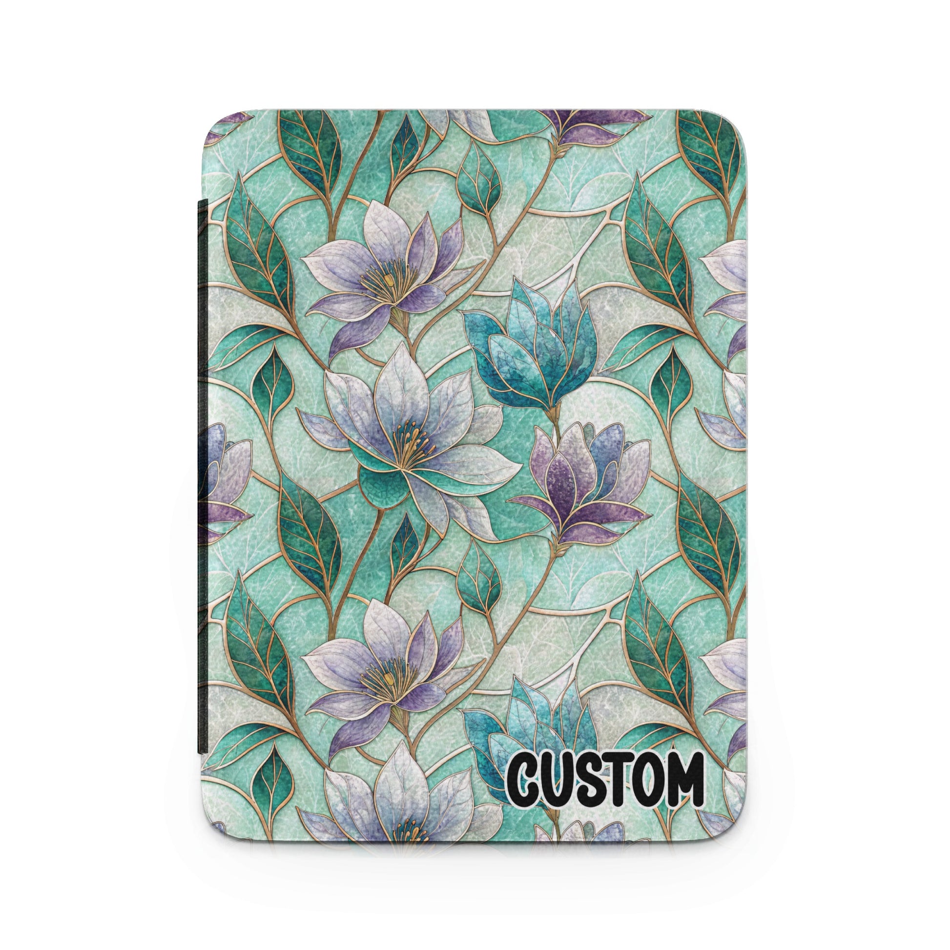 Elegant Floral Pattern Custom Notebook Cover