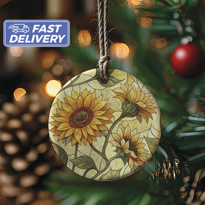Beautiful Sunflower Ornament for Holiday Season Decor