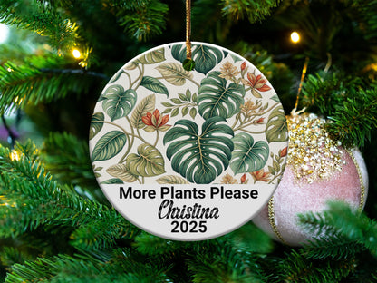 More Plants Please Christmas Ornament Hanging Product