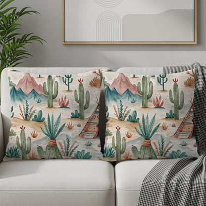 Decorative Southwestern Desert Theme Throw Pillow Covers