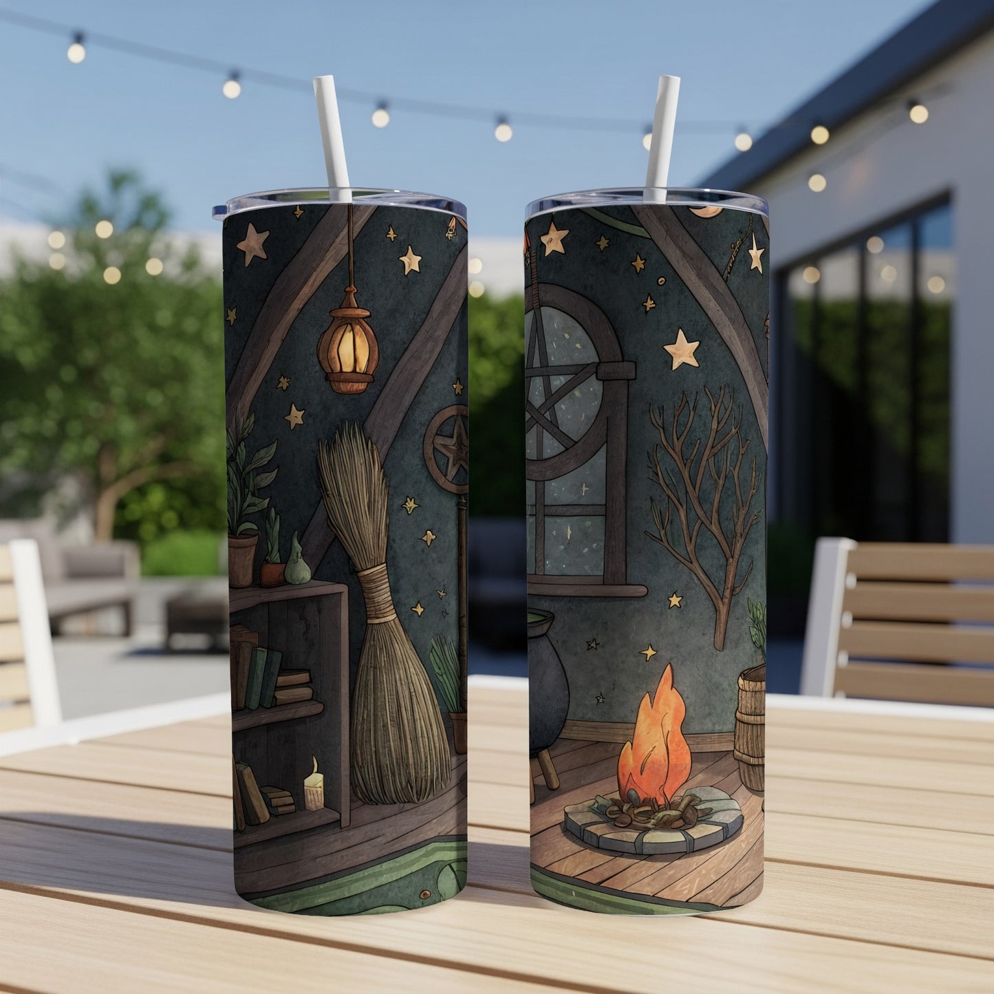 Charming Witchy Themed Double-Wall Insulated Tumbler