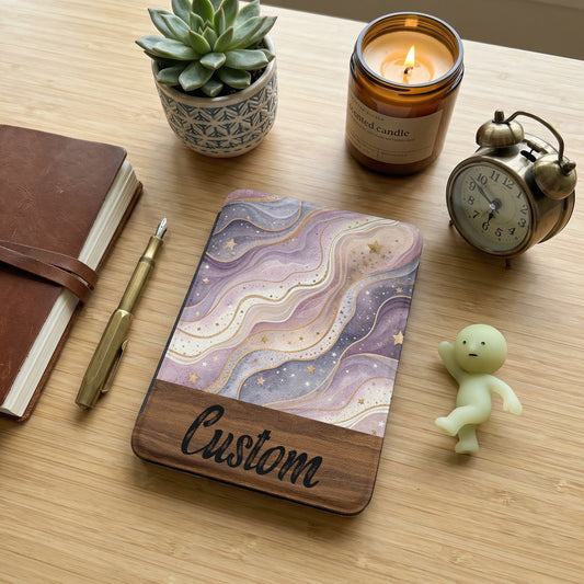 Custom Starry Night Themed Hardcover Journal