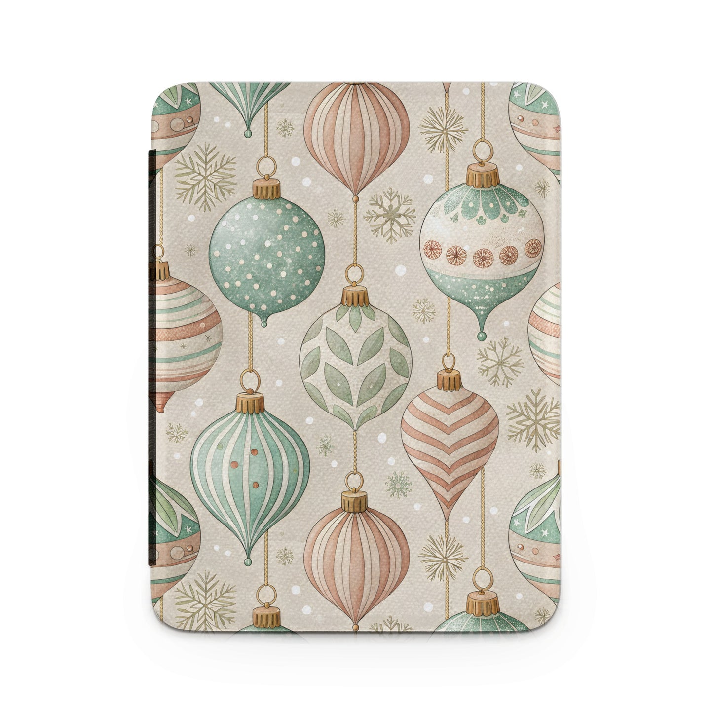 Vintage Christmas Ornaments Festive Holiday Design Cover