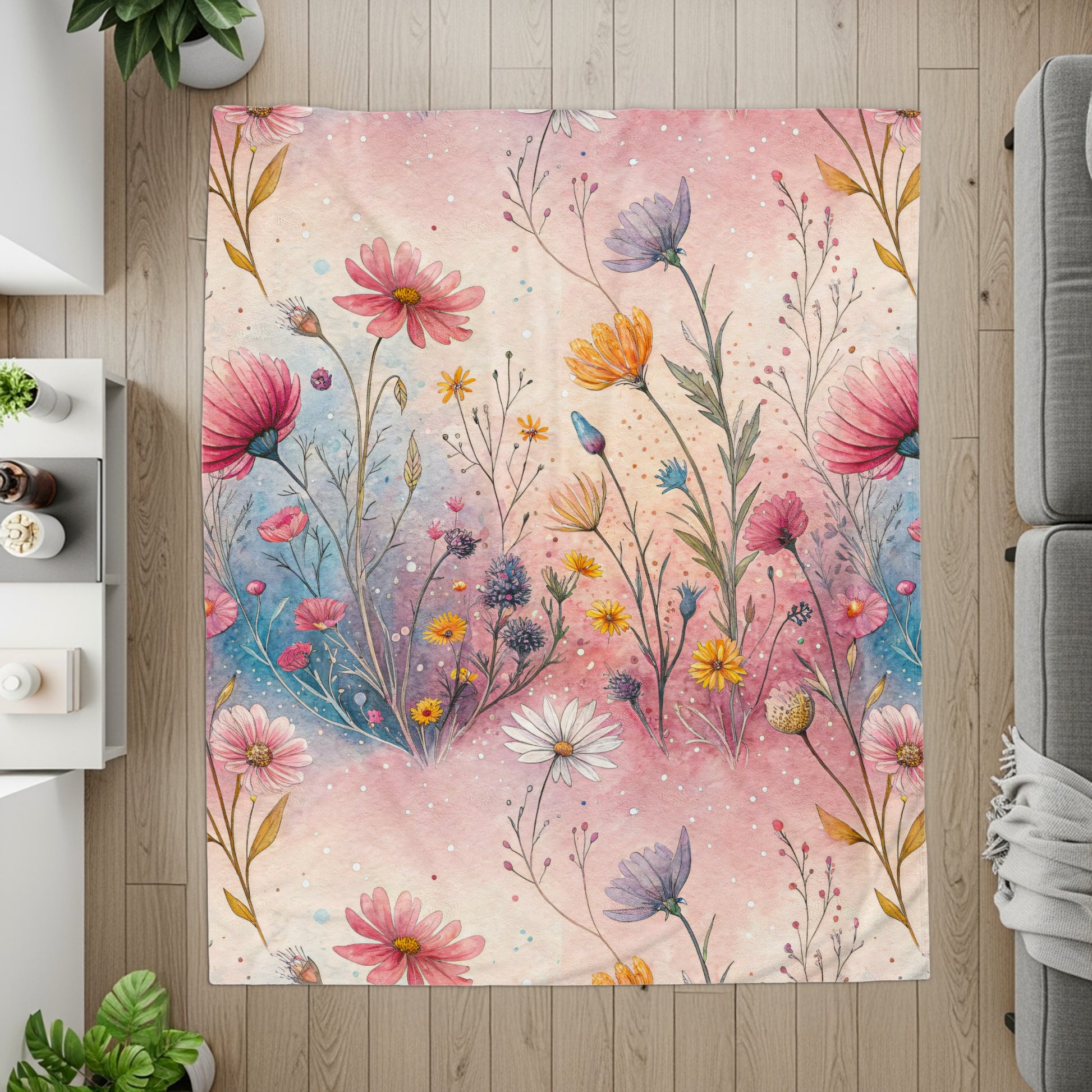 Watercolor Flower Garden Pretty Floral Pattern Seamless - Walk Greener