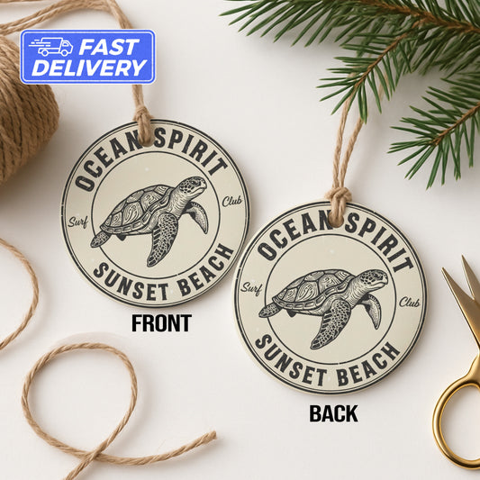 Ocean Spirit Sunset Beach Surf Club hanging product