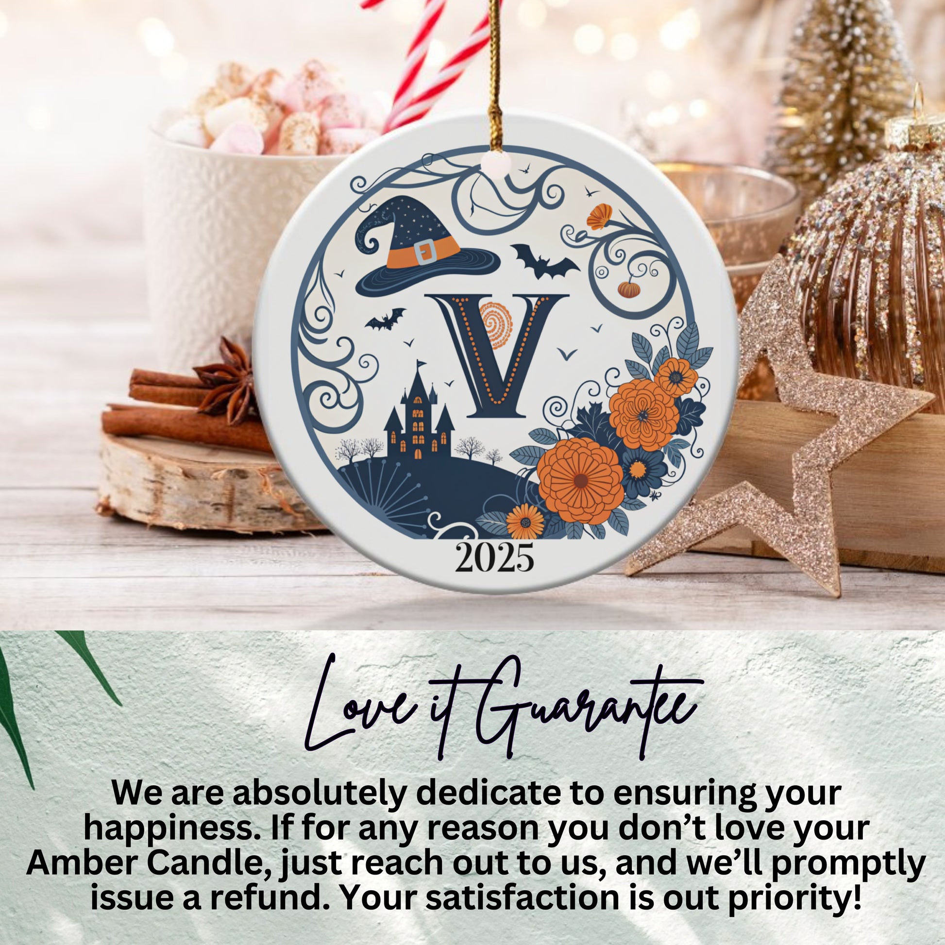 Personalized 2025 Halloween Themed Ornament product