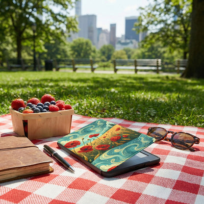 Scenic Tablet Cover with Nature Inspired Artwork Design