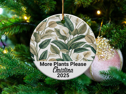 More Plants Please Personalized Ornament product