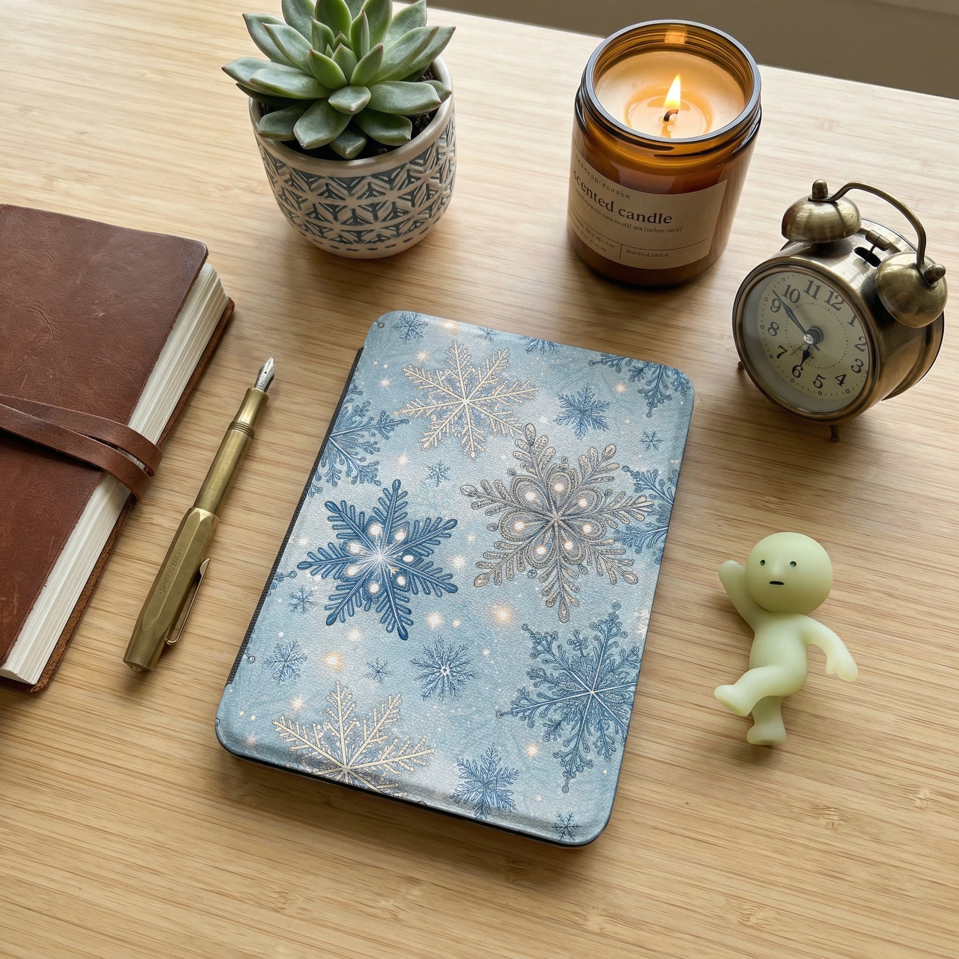 Winter Snowflake Design Notebook Planner Journal