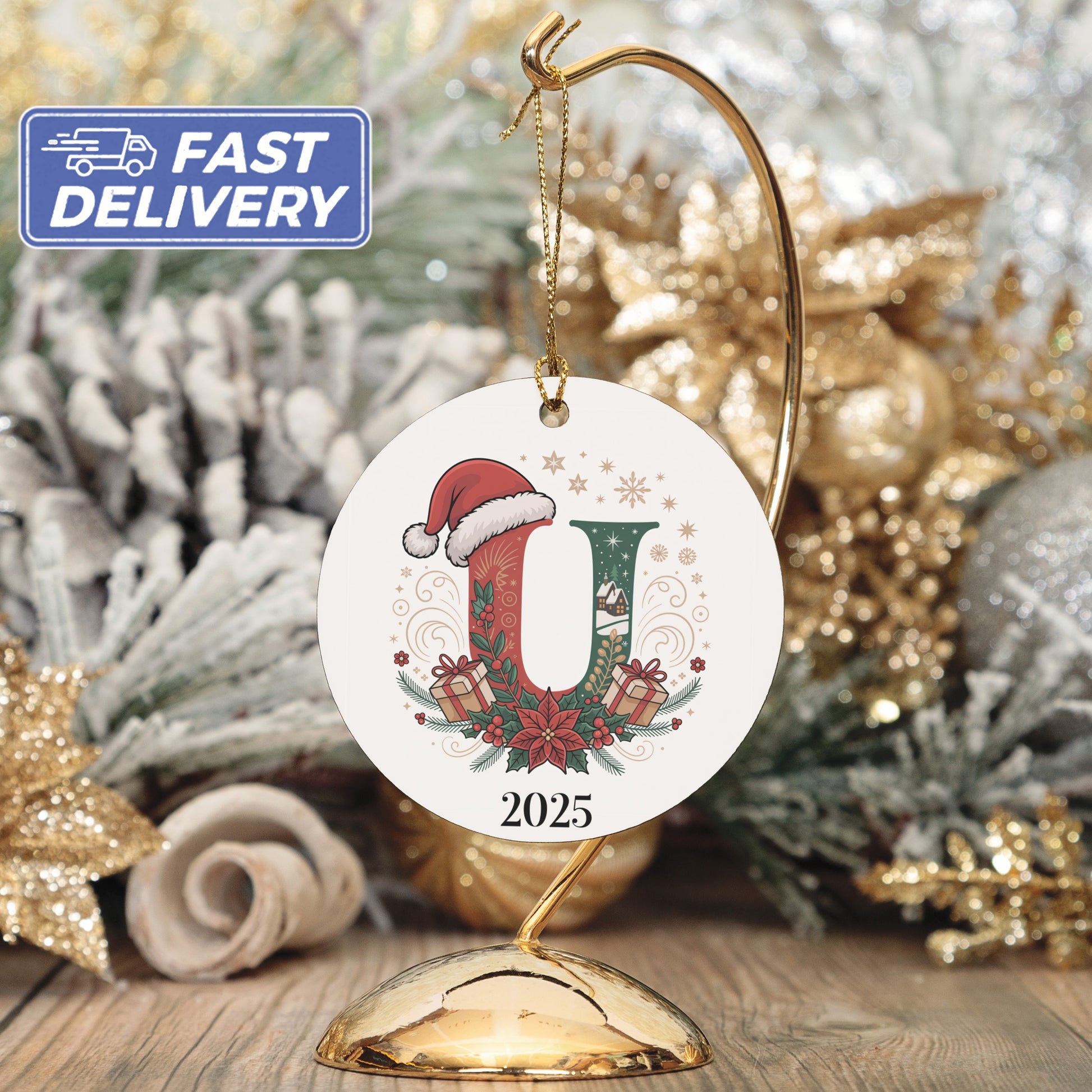 Personalized 2025 Christmas Ornament Holiday product type