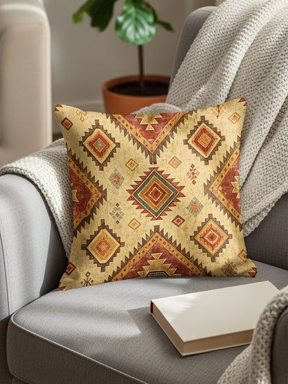 Southwest Style Geometric Pattern Throw Pillow
