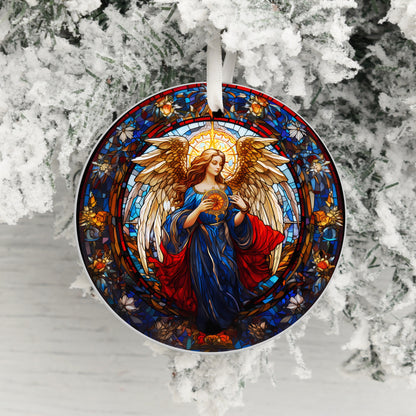 Stunning Stained Glass Angel Christmas Ornament product type