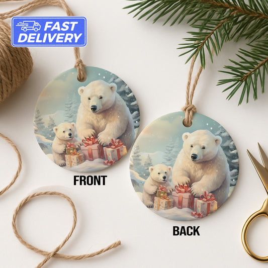 Adorable Polar Bear Christmas Gift Tags product