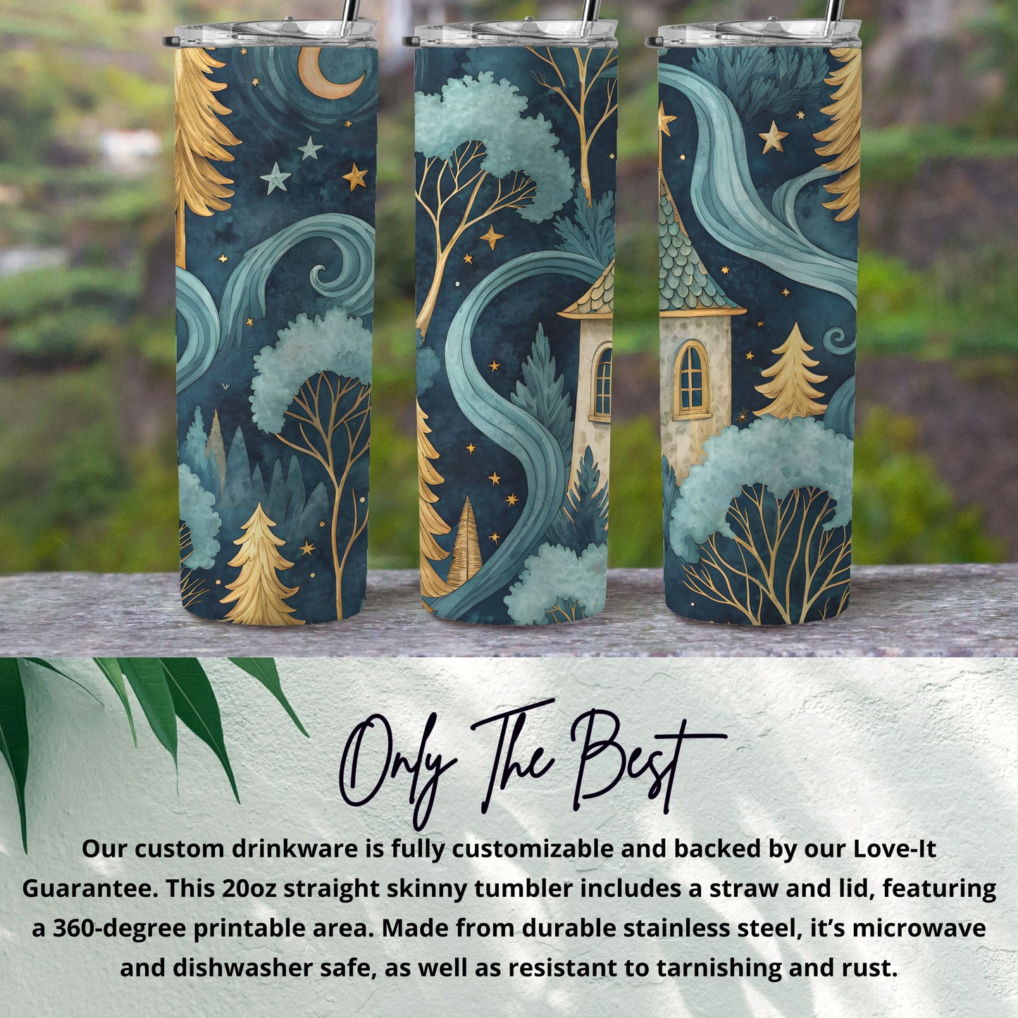 Enchanting Landscape Design 20oz Skinny Tumbler