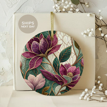 Elegant Floral Ornament Ships Next Day