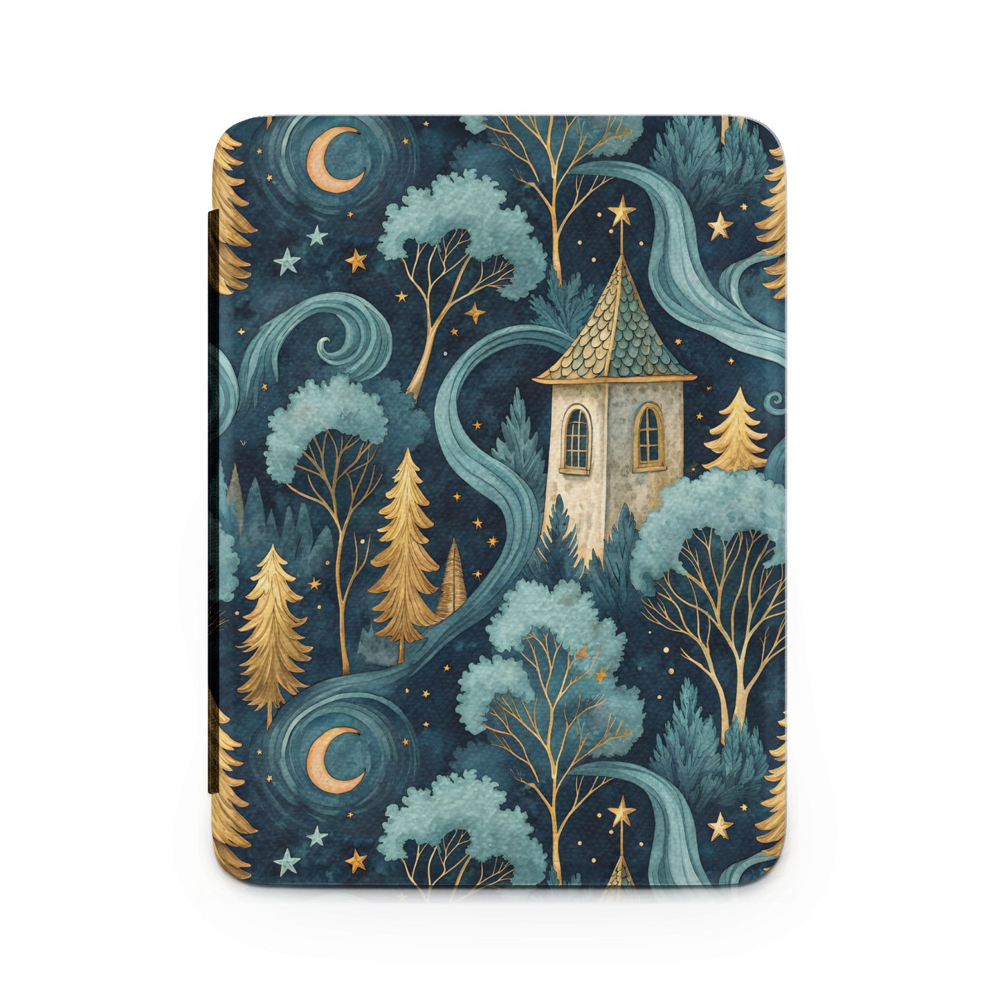 Enchanted Forest Nighttime Scene Laptop Sleeve