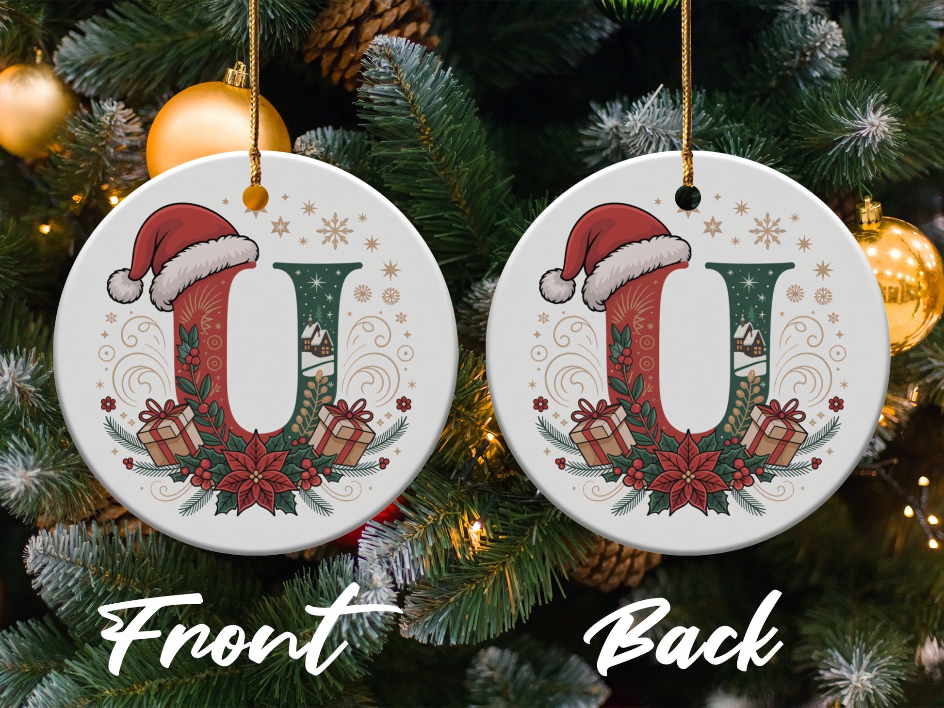 Festive Personalized Christmas Tree Ornament product type