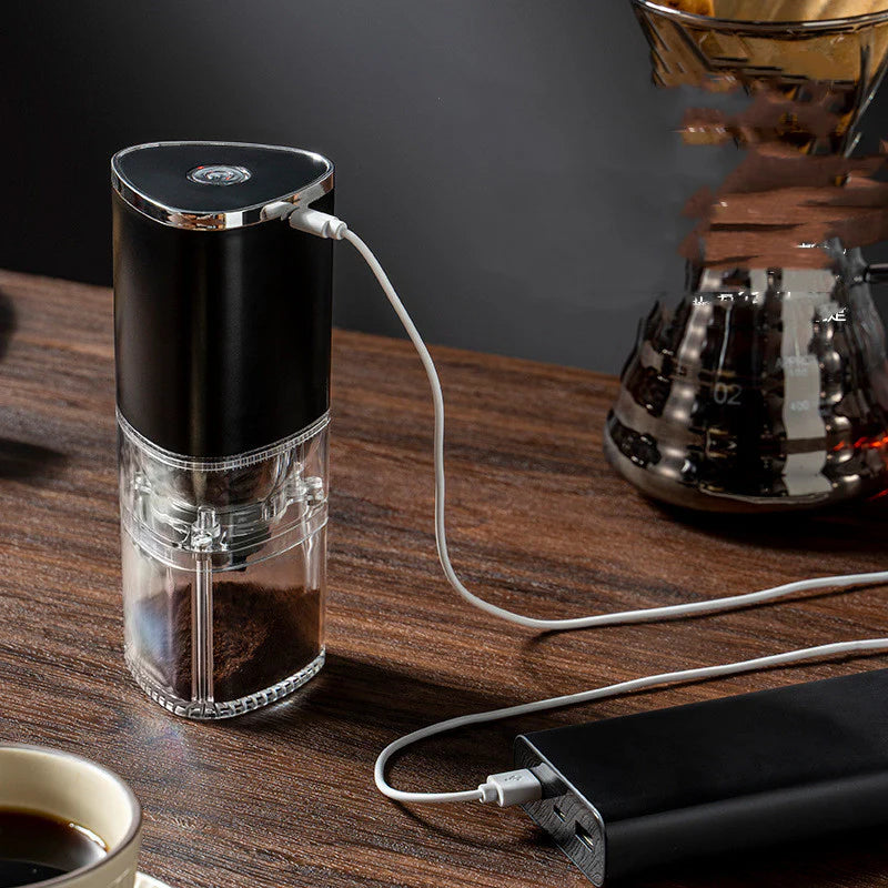 USB Rechargeable Electric Coffee Grinder – Portable & Automatic