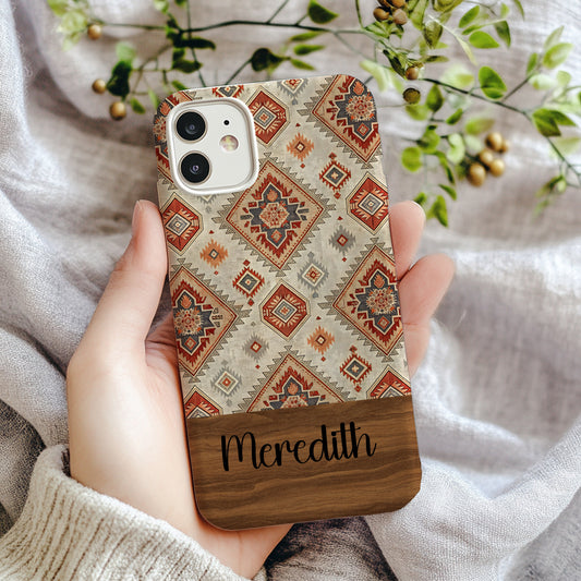 Personalized Custom Name Tribal Pattern Phone Case