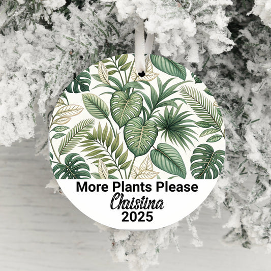 More Plants Please Personalized Ornament product