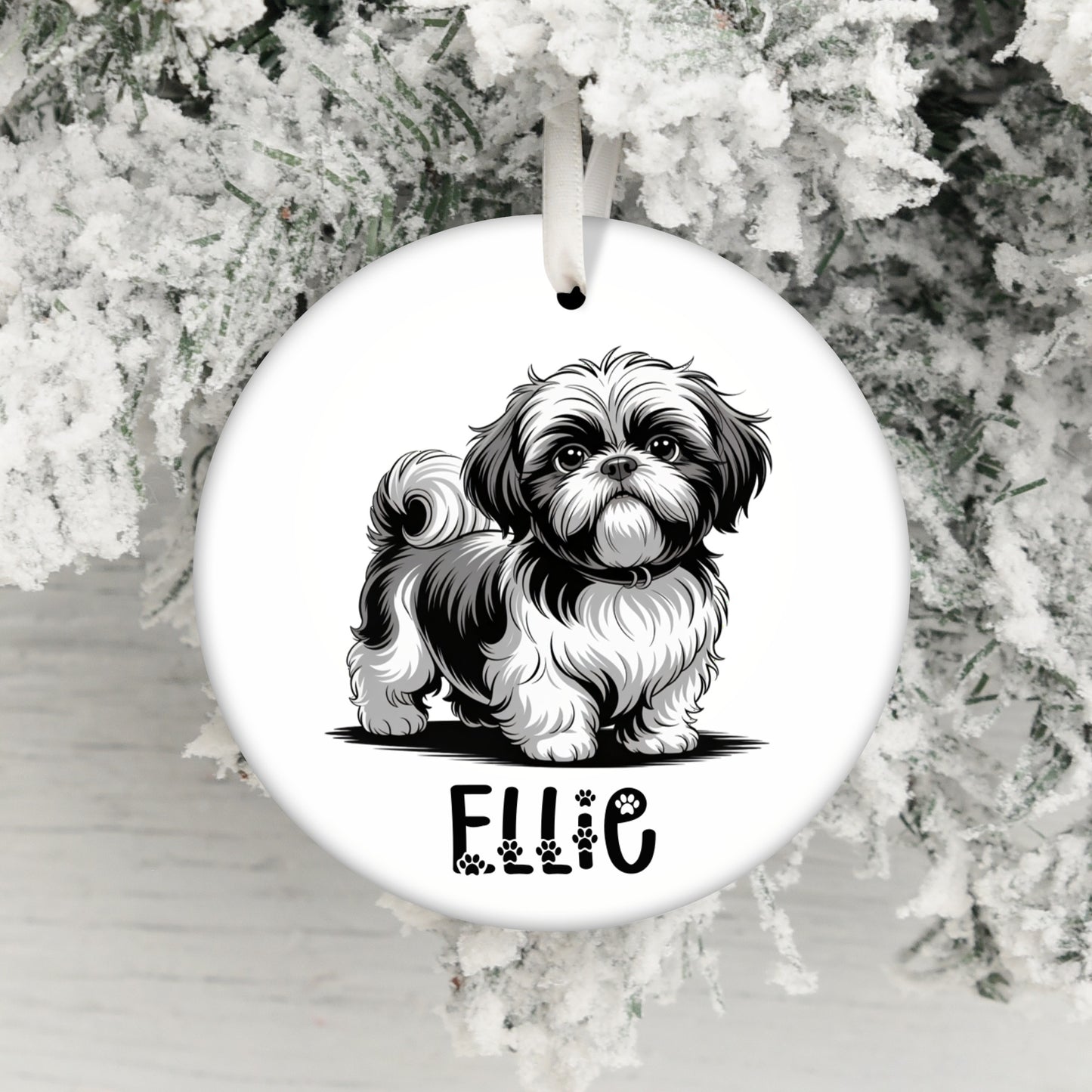 Personalized Shih Tzu Ornament Christmas Decoration product
