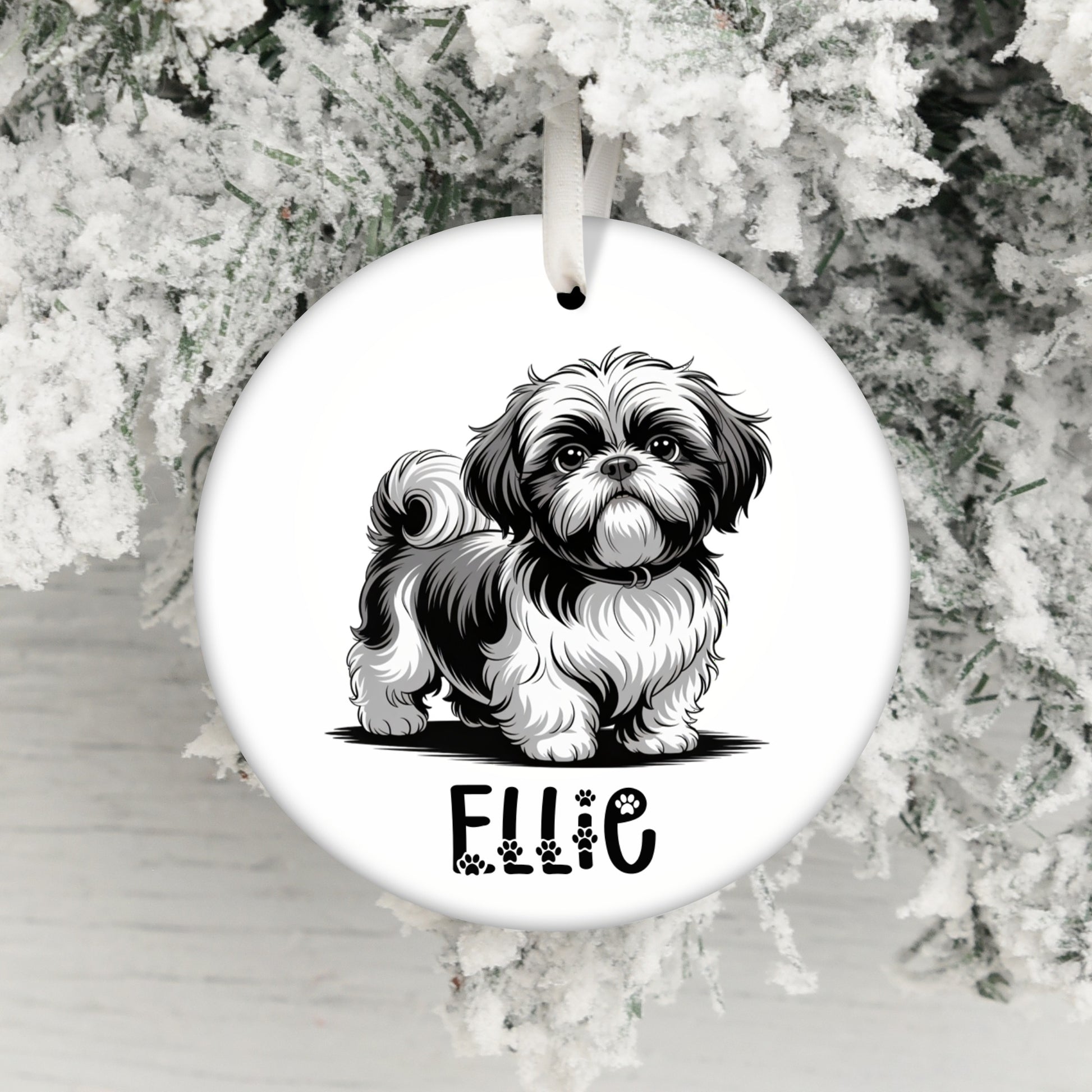 Personalized Shih Tzu Ornament Christmas Decoration product
