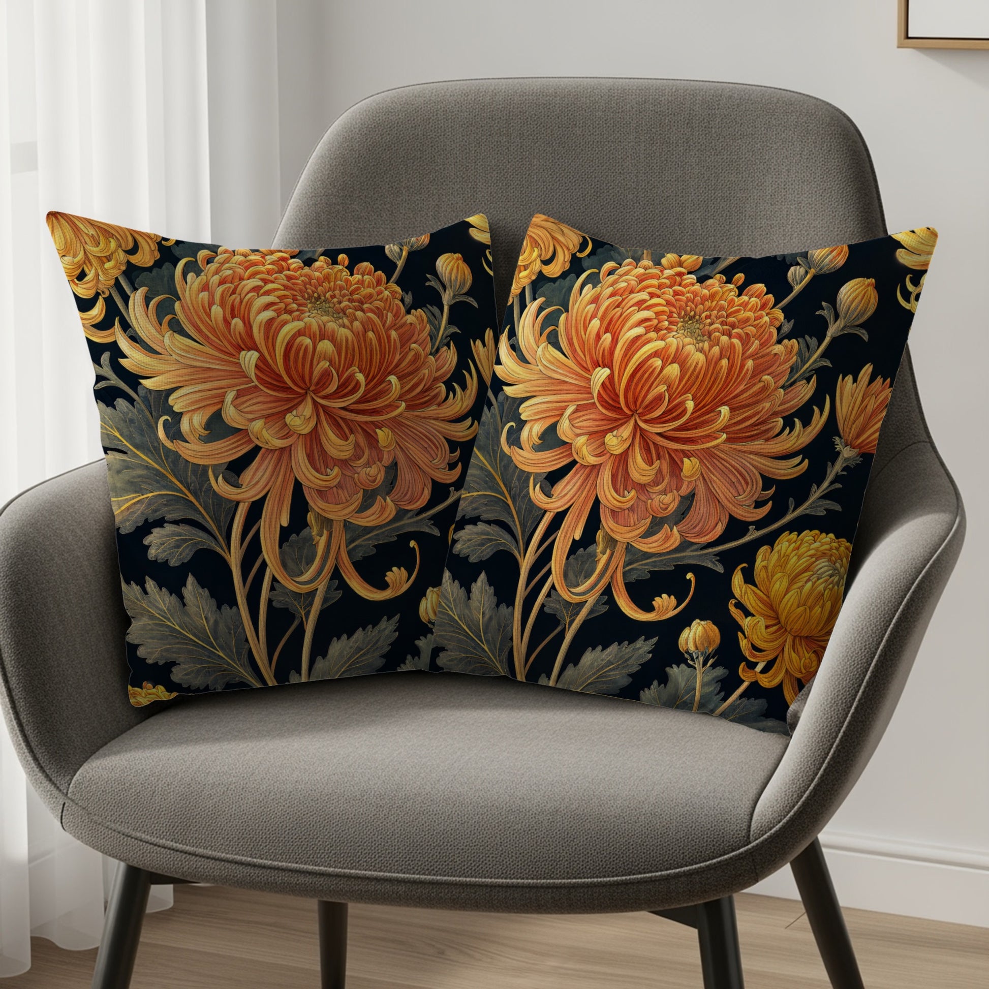 Decorative Floral Design Cushion Cover Set Pillowcase