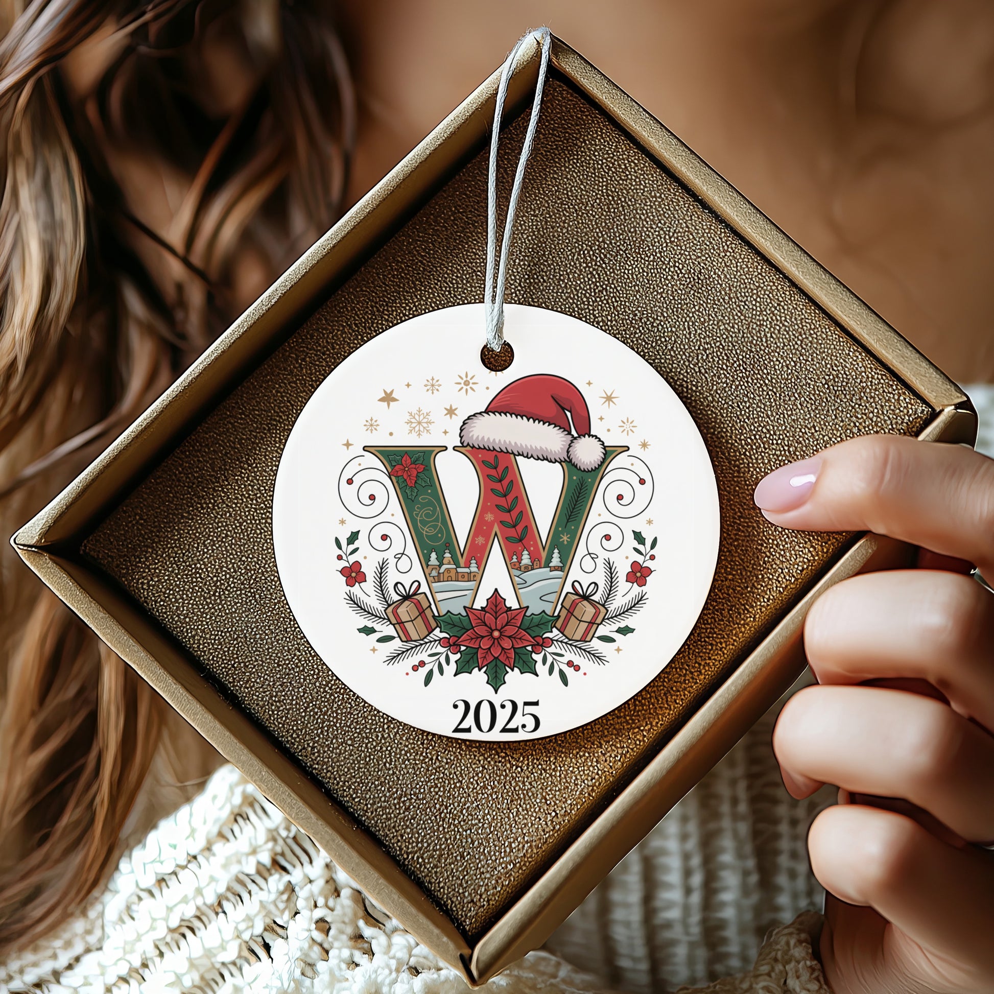 Personalized Christmas Ornament 2025 Festive Holiday product