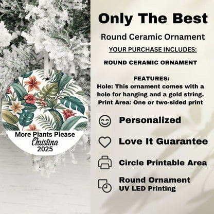 Only The Best Round Ceramic Ornament product