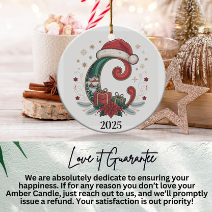 Festive Santa Hat 2025 Christmas Ornament product