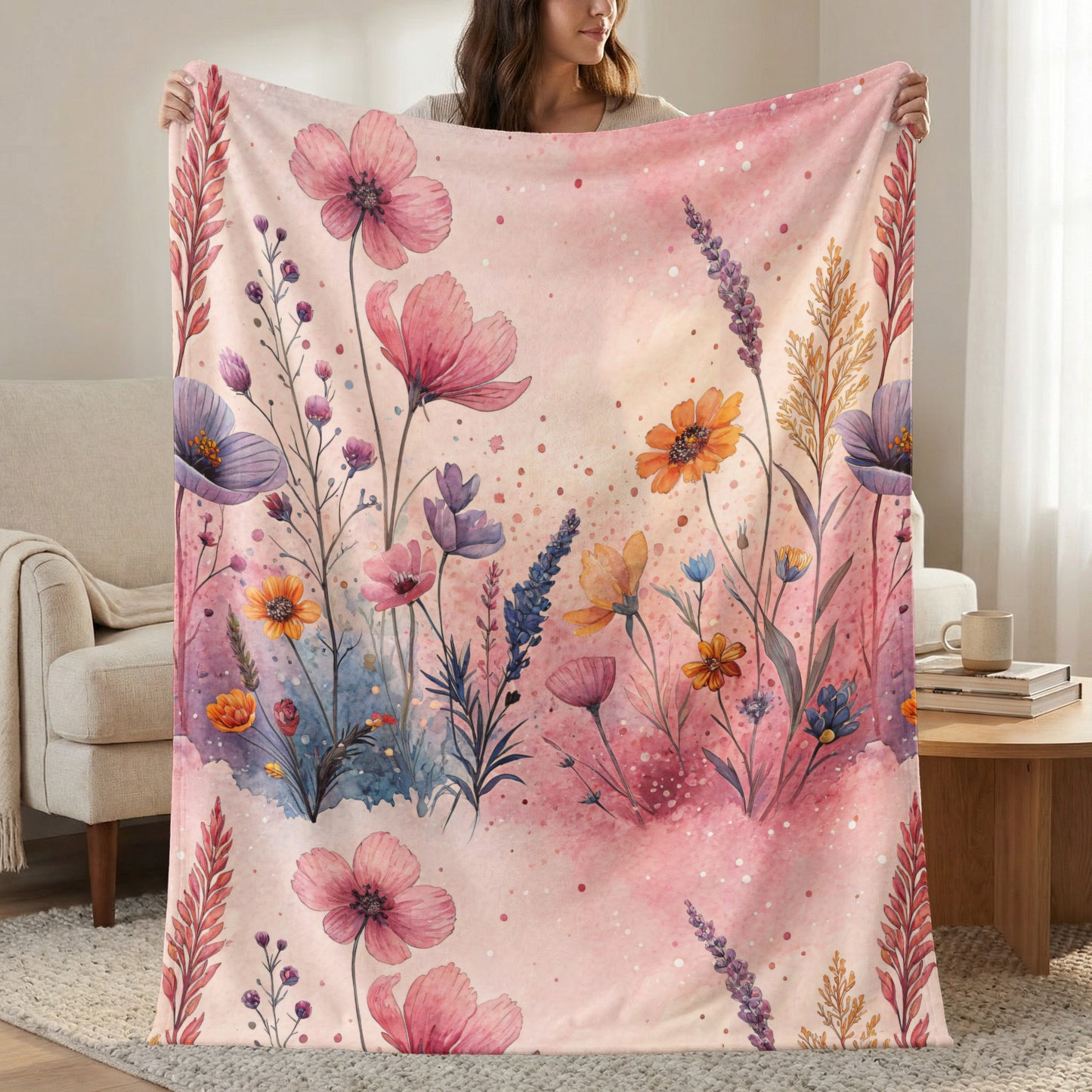 Watercolor Floral Garden Dreams Artistic Design - Walk Greener