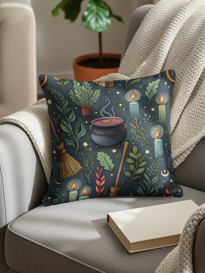 Magical Witchy Home Decor Throw Pillow for Cozy Spaces