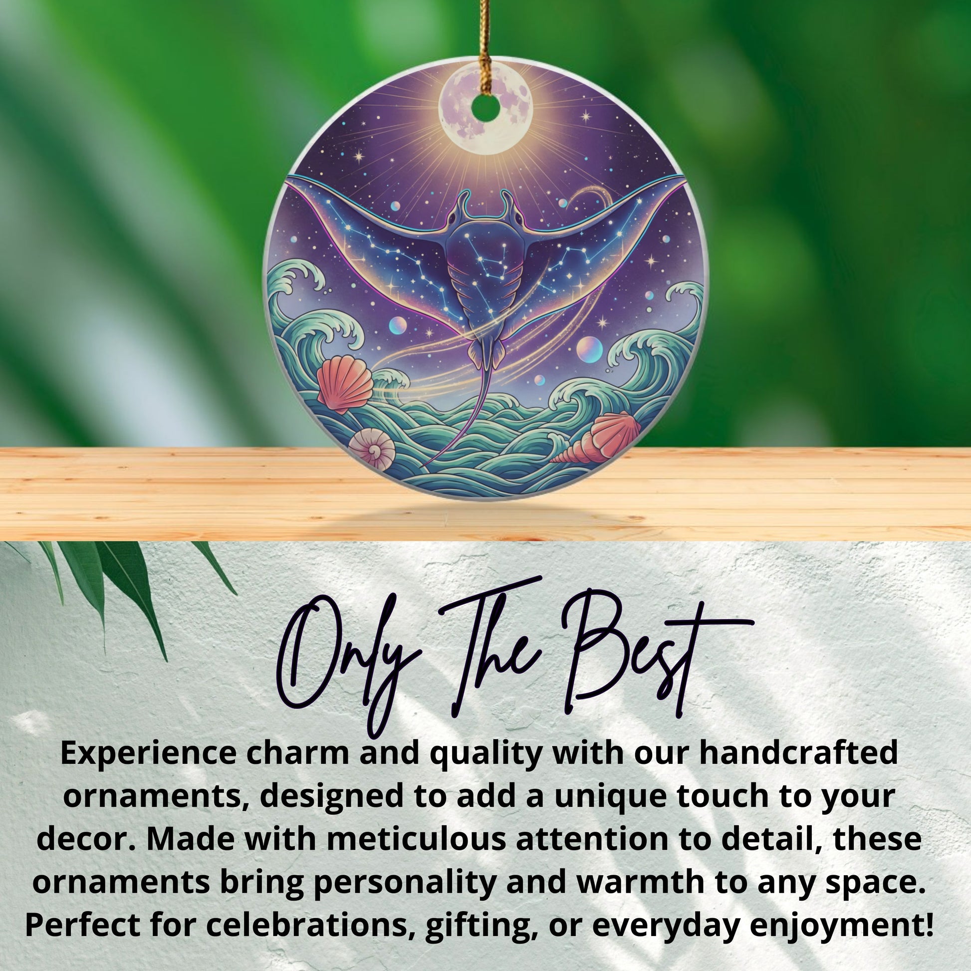 Beautiful Oceanic Art Theme Hanging Ornament product