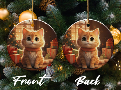 Cute Kitten Christmas Tree Decoration Ornament product type